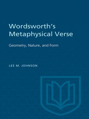 cover image of Wordsworth's Metaphysical Verse